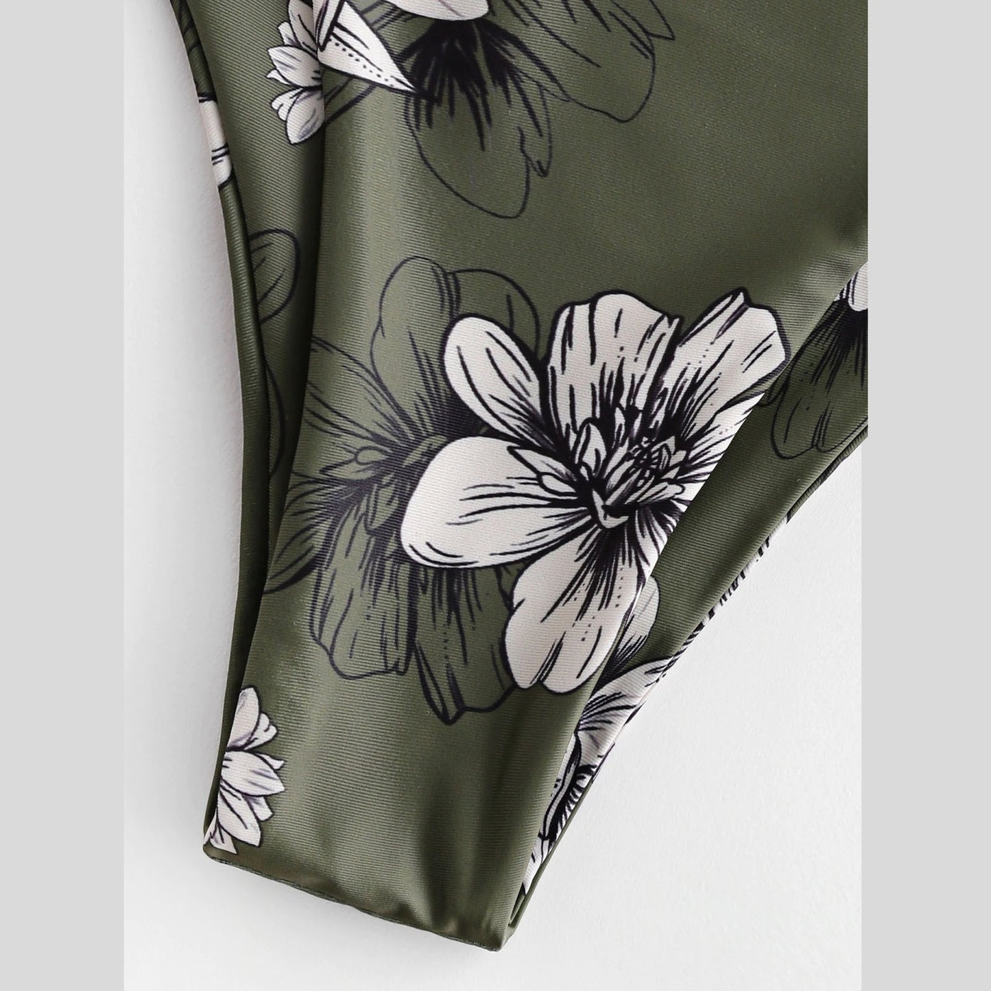 Solid Top/Bottom Print Bikini