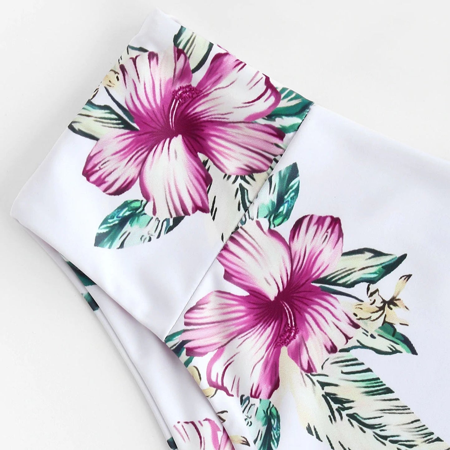 Solid Top/Bottom Print Bikini