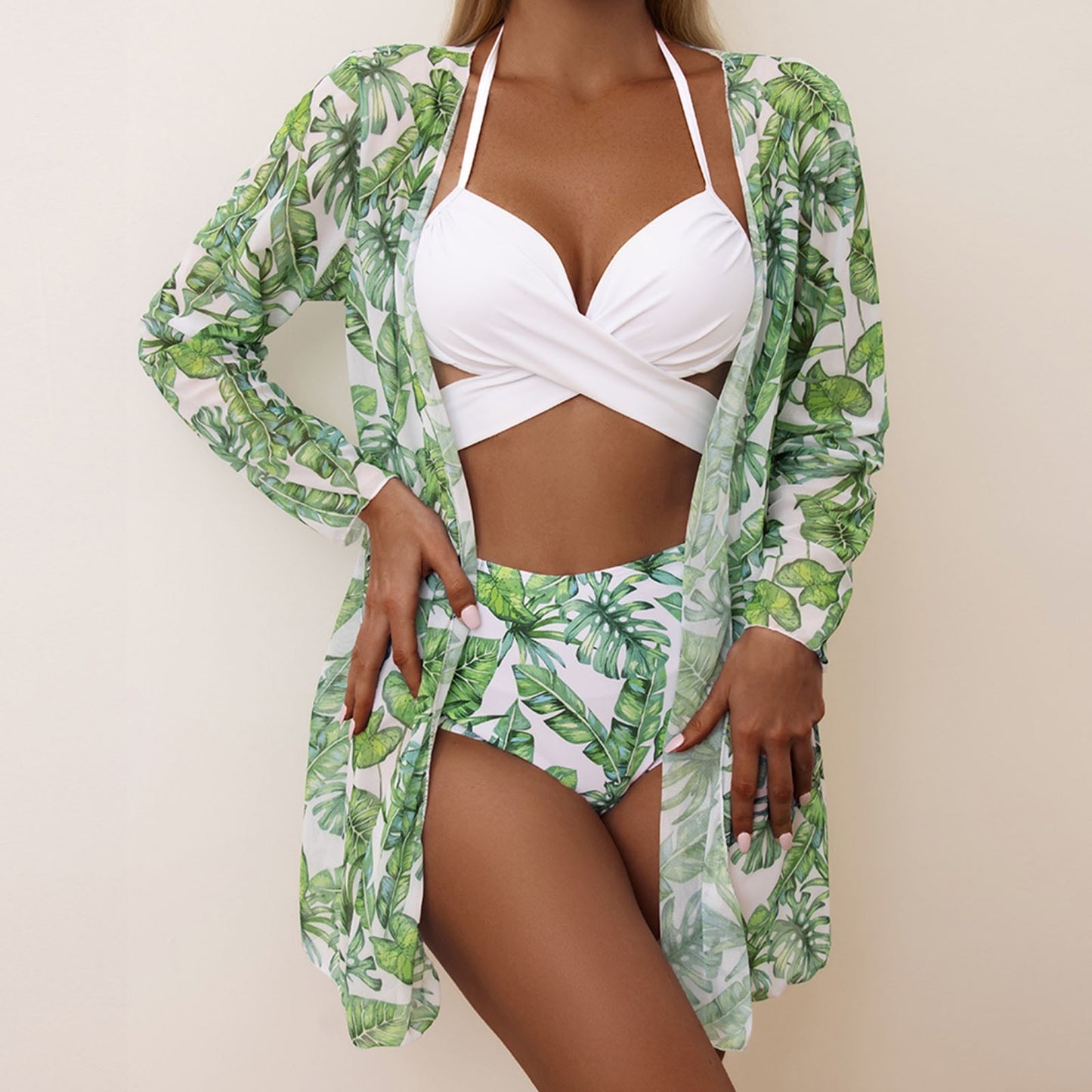 Bikini With Beach Cover Up