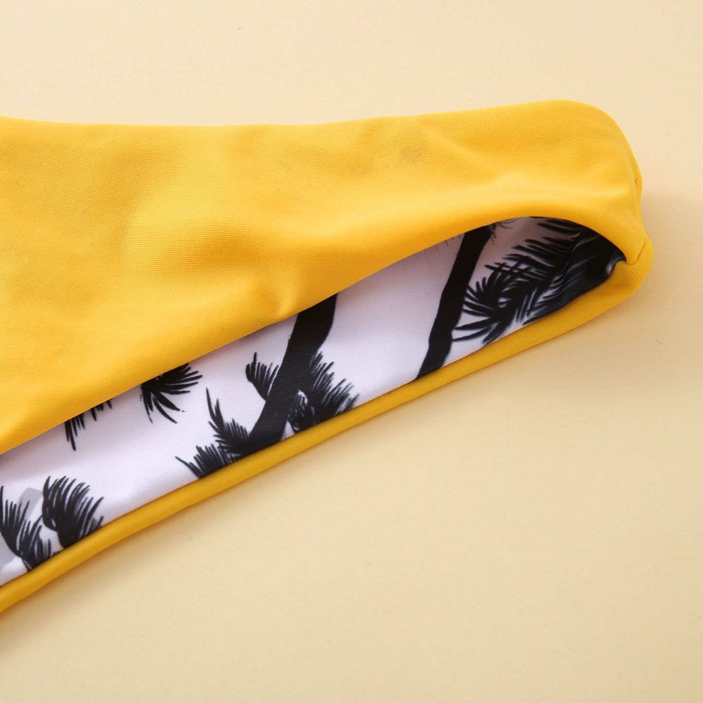 Palm Print Bikini W/ Reversible Bottoms