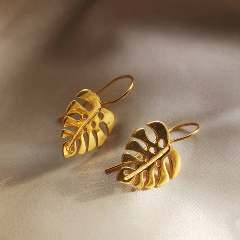Leaf Drop Earrings