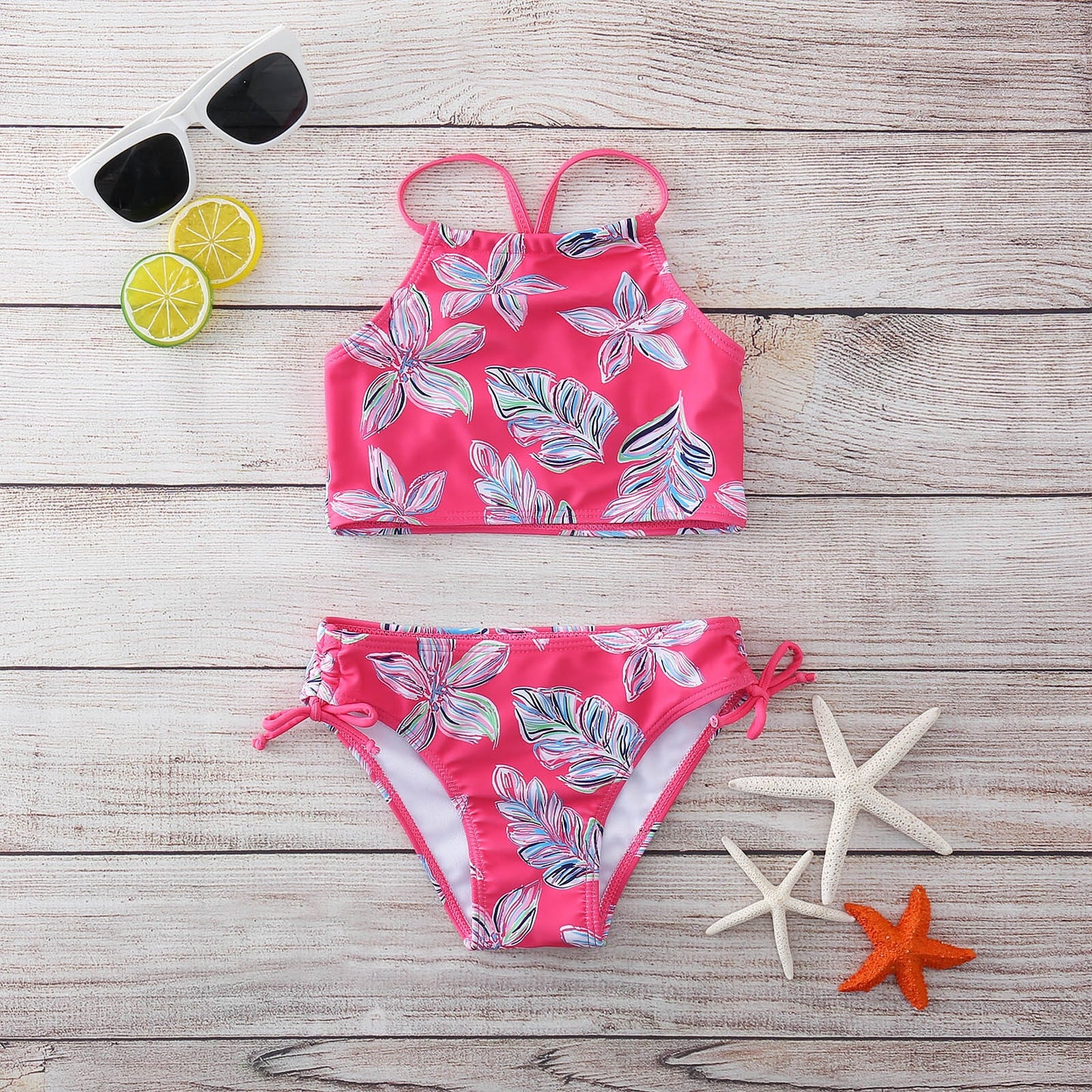 Flower Print Tankini Swimsuit