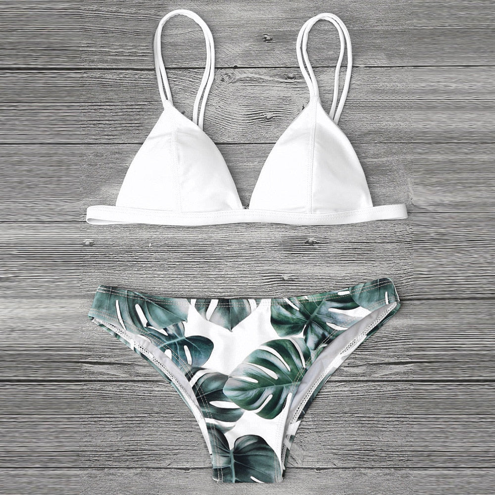 Leaf Print Bikini