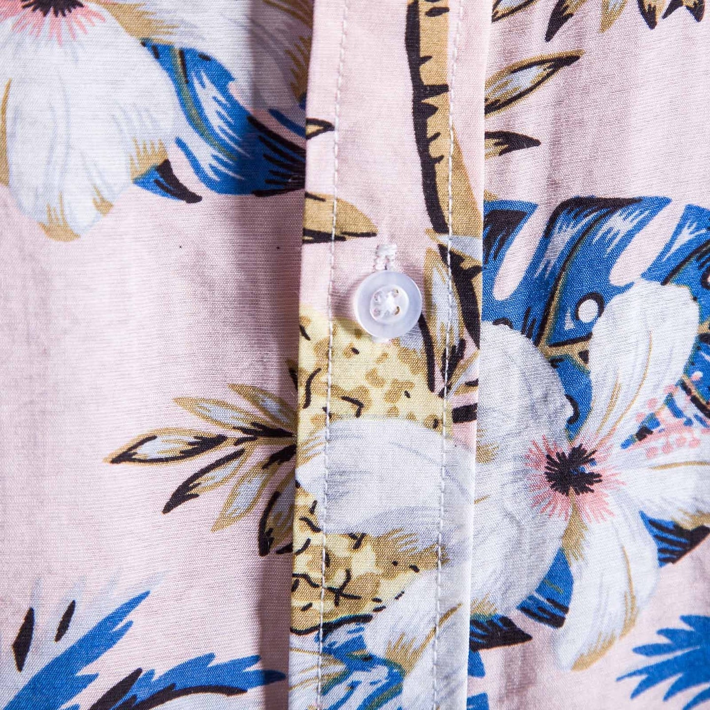 Pink Tropical Short Sleeve Shirt