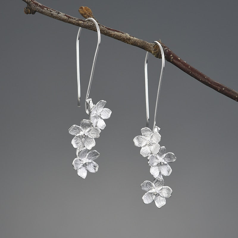 Forget-me-not Flower Drop Earrings