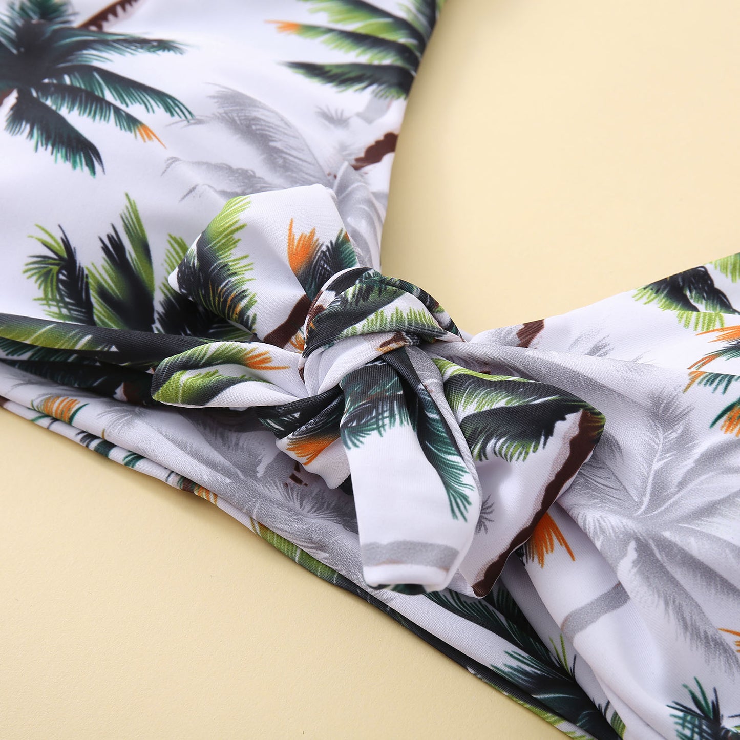 Palm Print Bikini W/ Reversible Bottoms