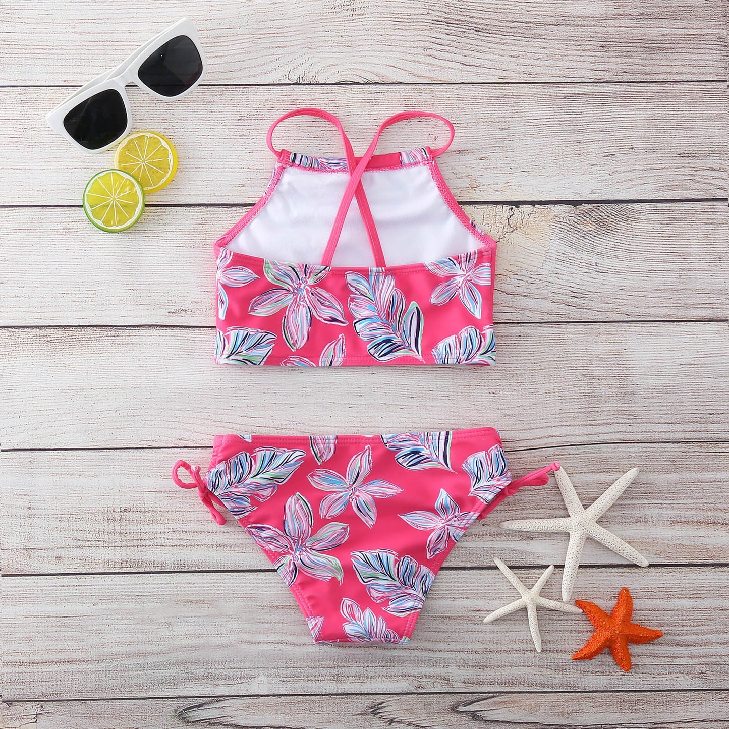 Flower Print Tankini Swimsuit