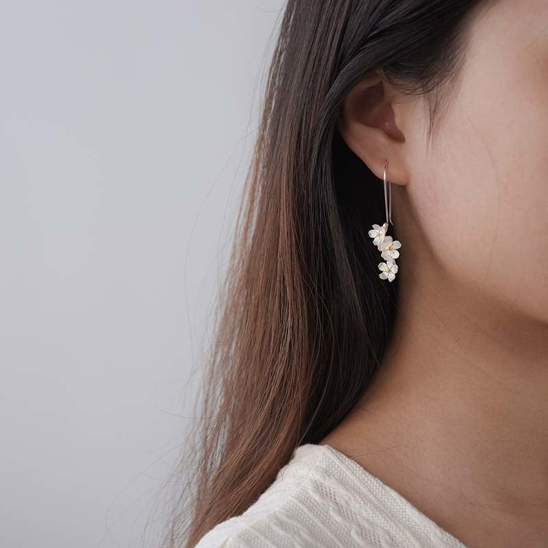 Forget-me-not Flower Drop Earrings