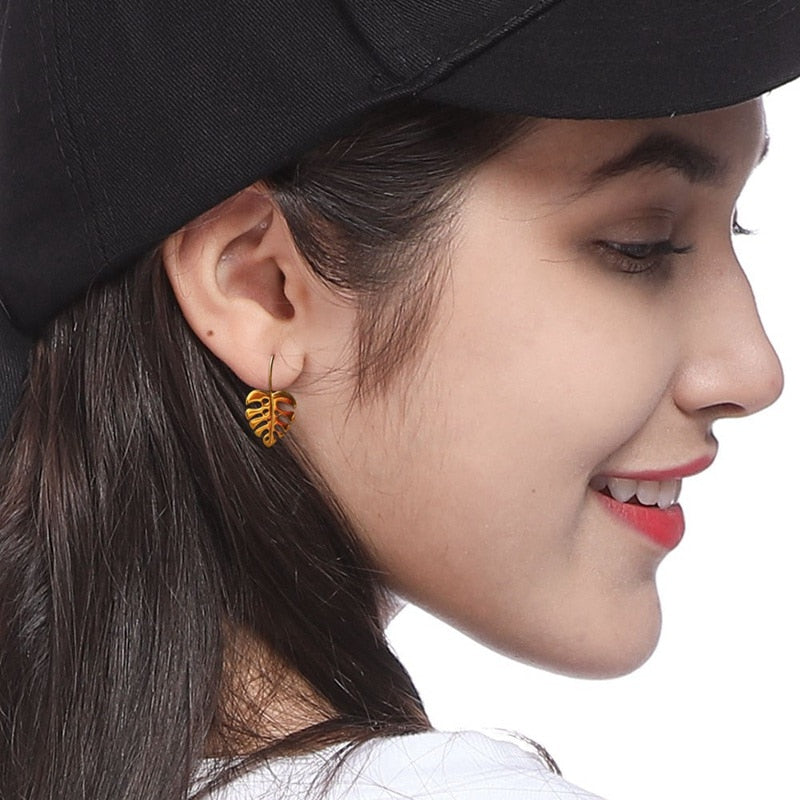 Leaf Drop Earrings