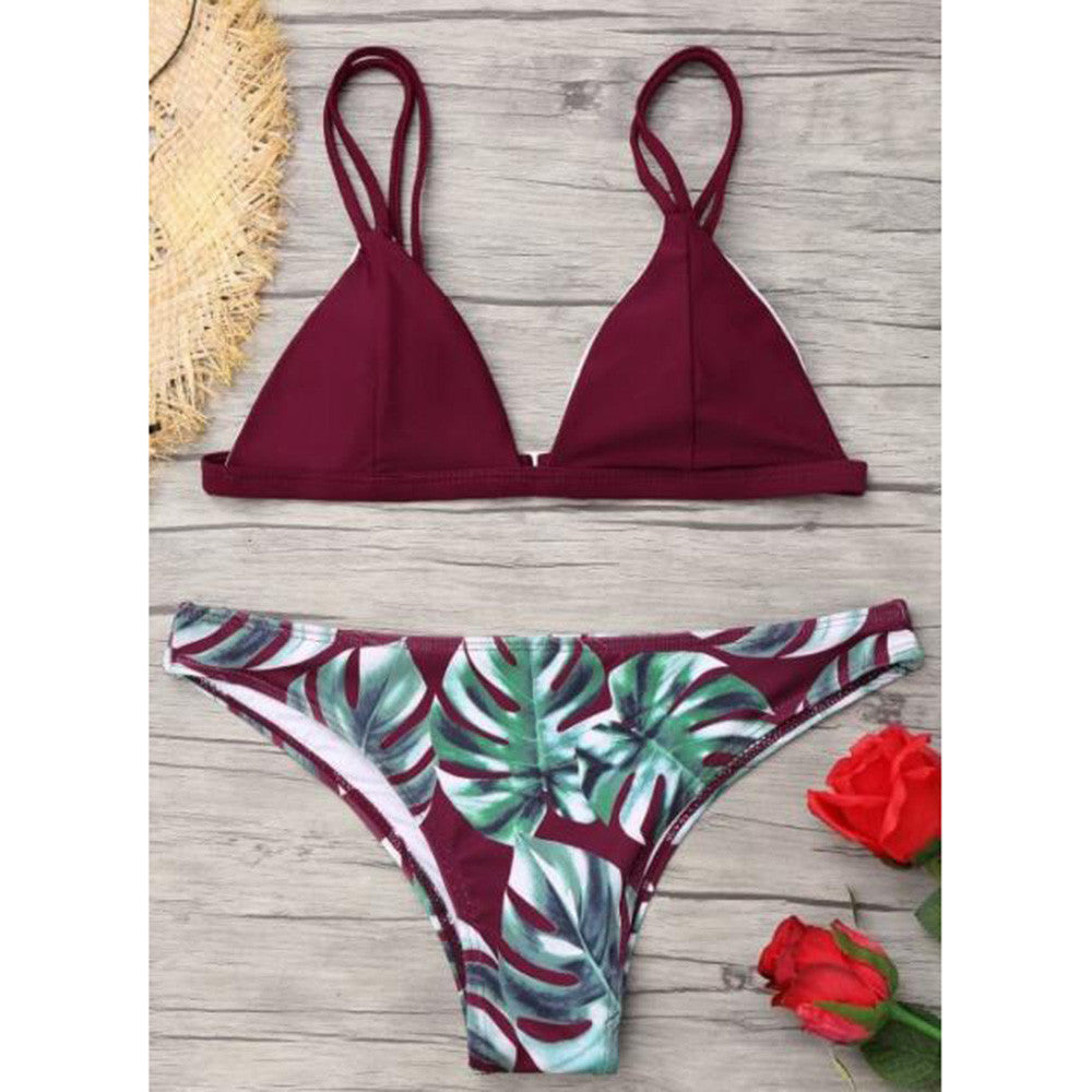 Leaf Print Bikini
