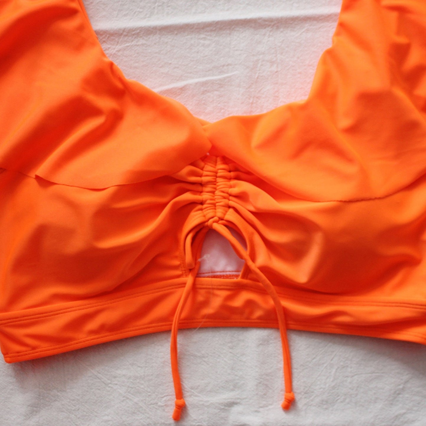 Plus Size Ruffle Top Bikini