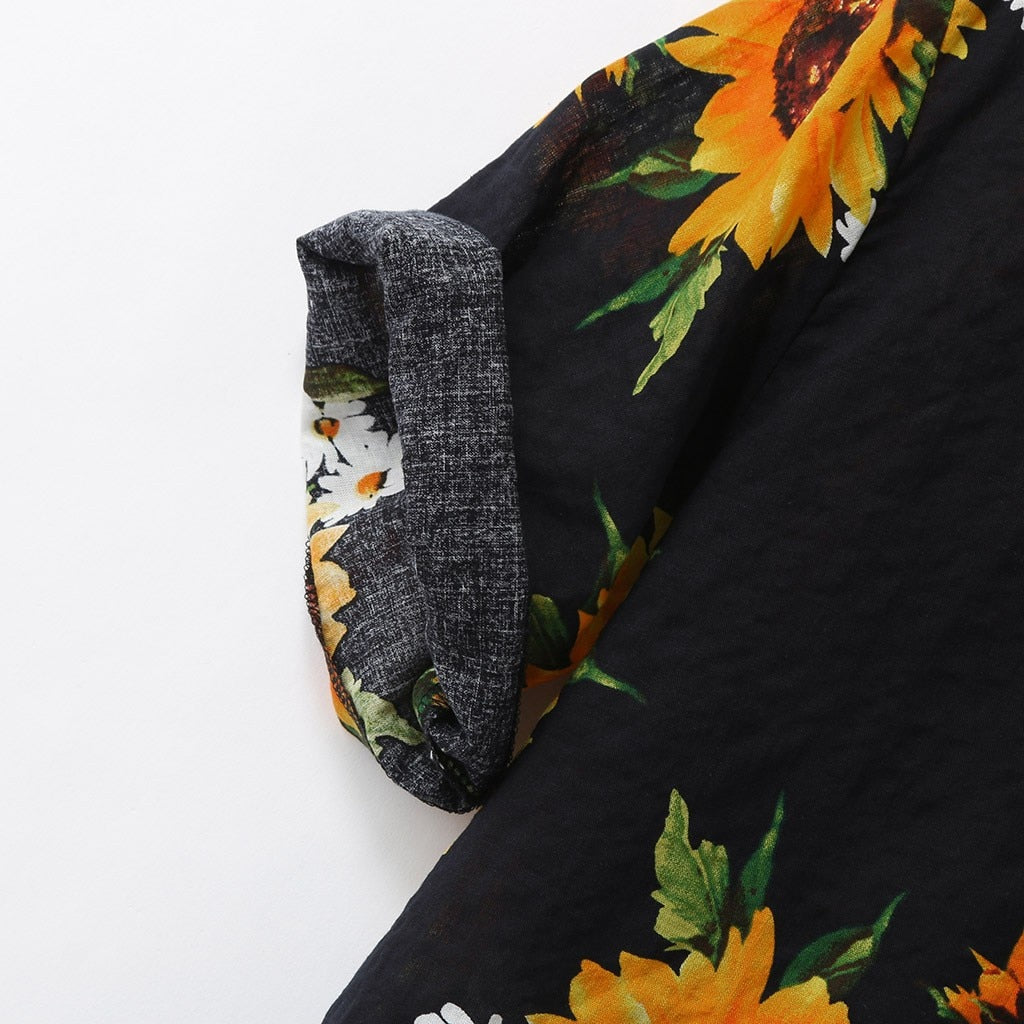 Sunflower Print Shirt
