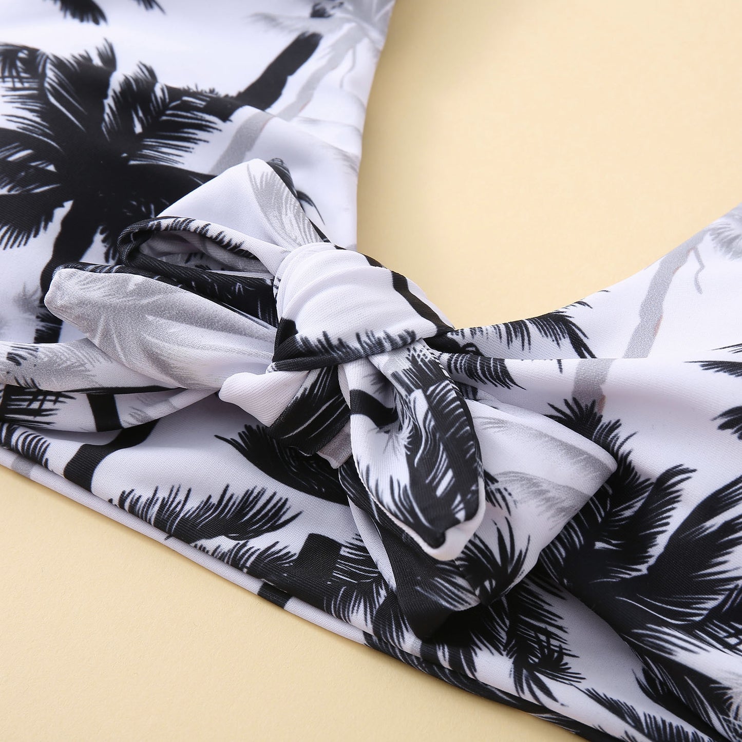 Palm Print Bikini W/ Reversible Bottoms