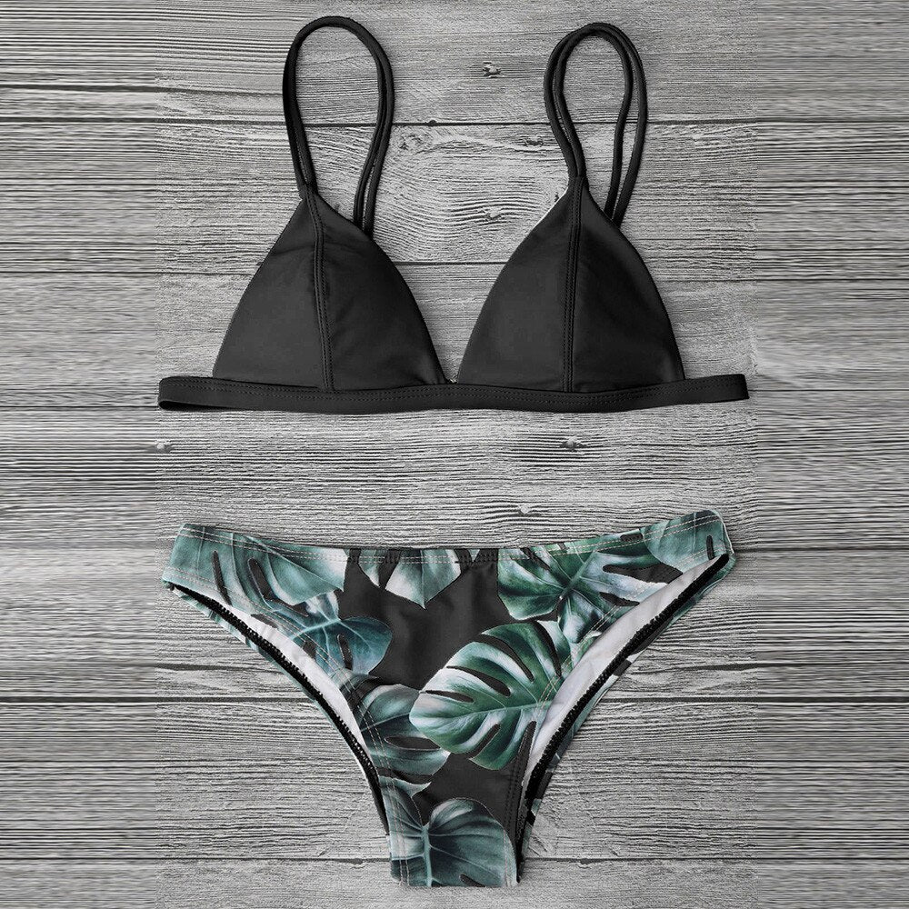 Leaf Print Bikini