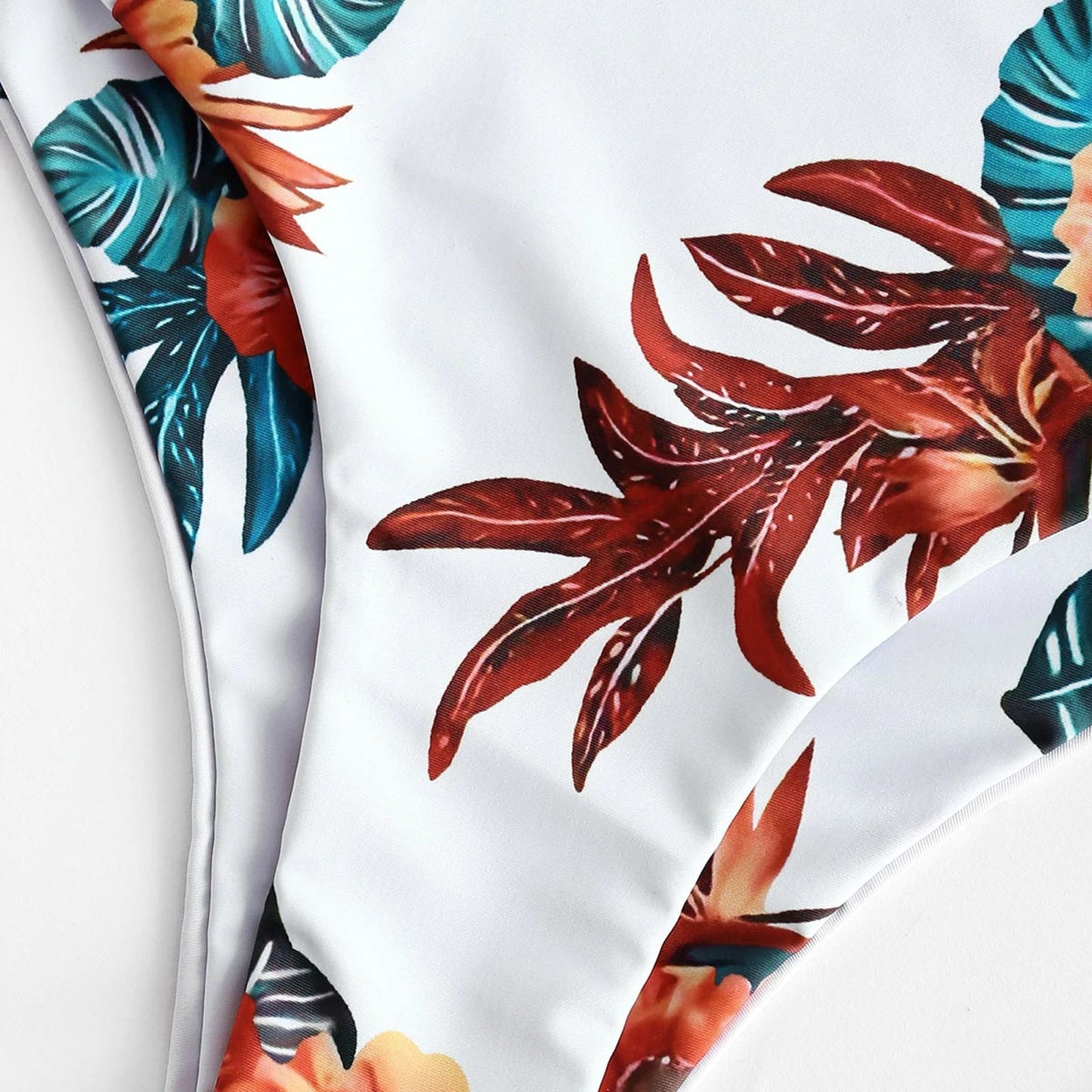 Solid Top/Bottom Print Bikini