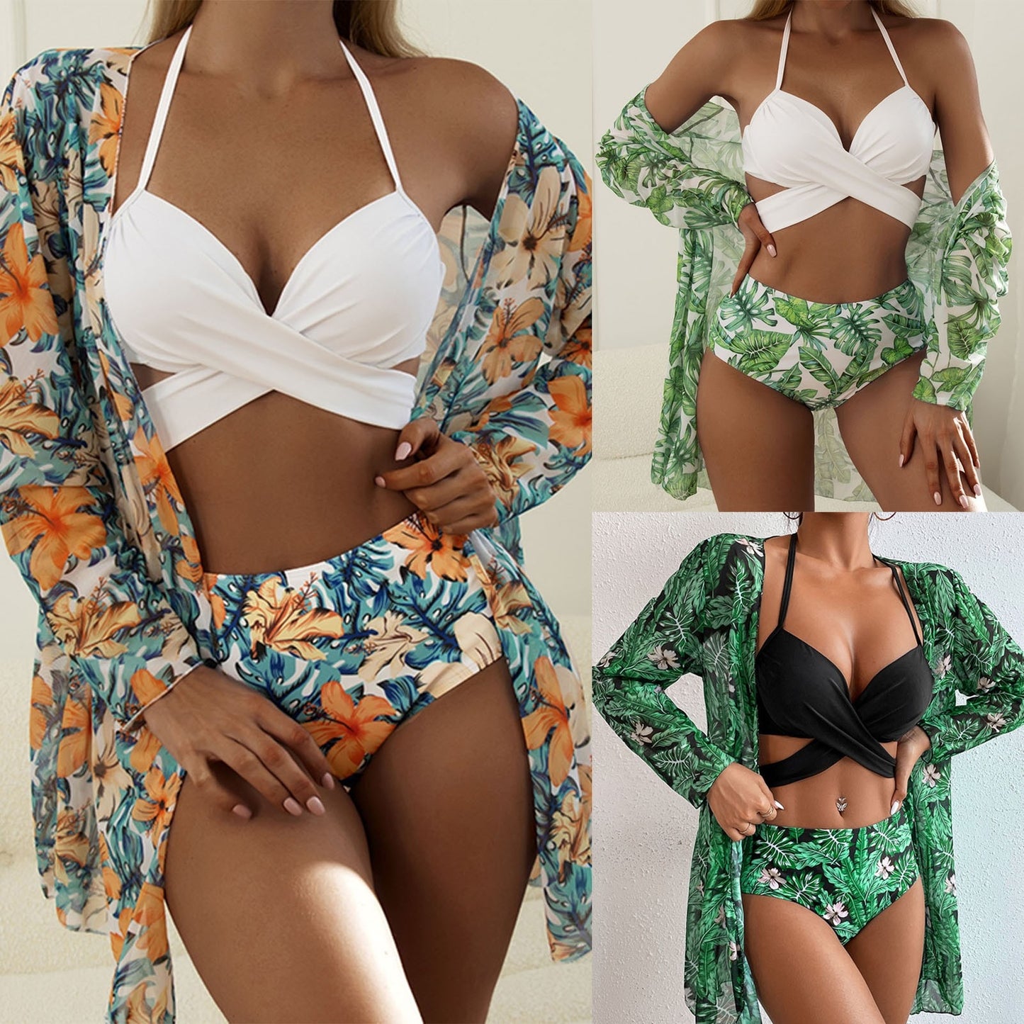 Bikini With Beach Cover Up