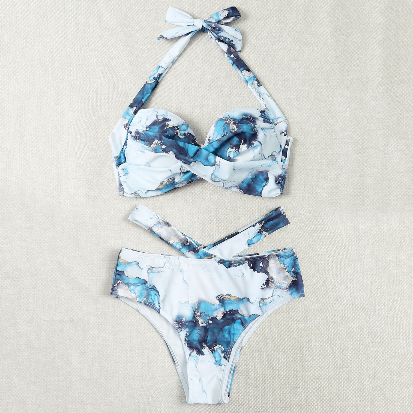 Marble Print Swimsuit