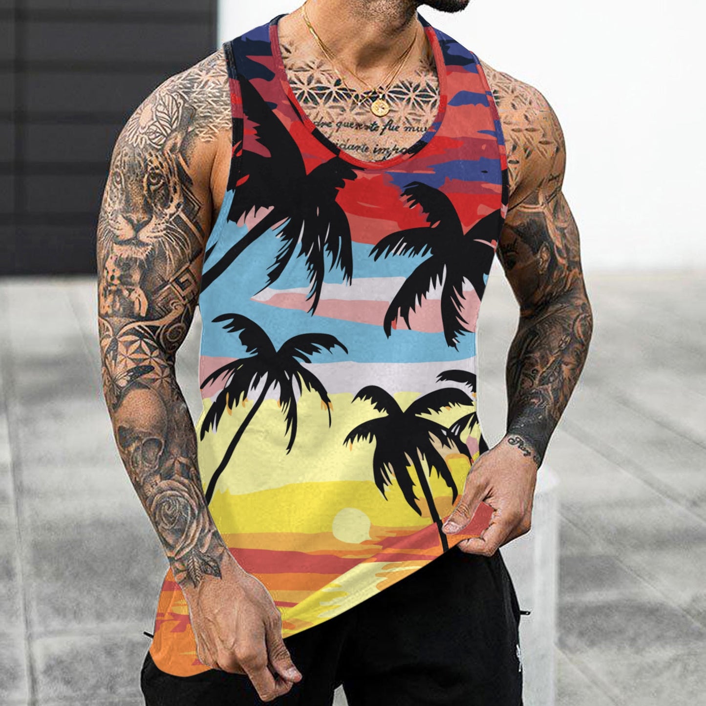 Palm Tree Tank Tops