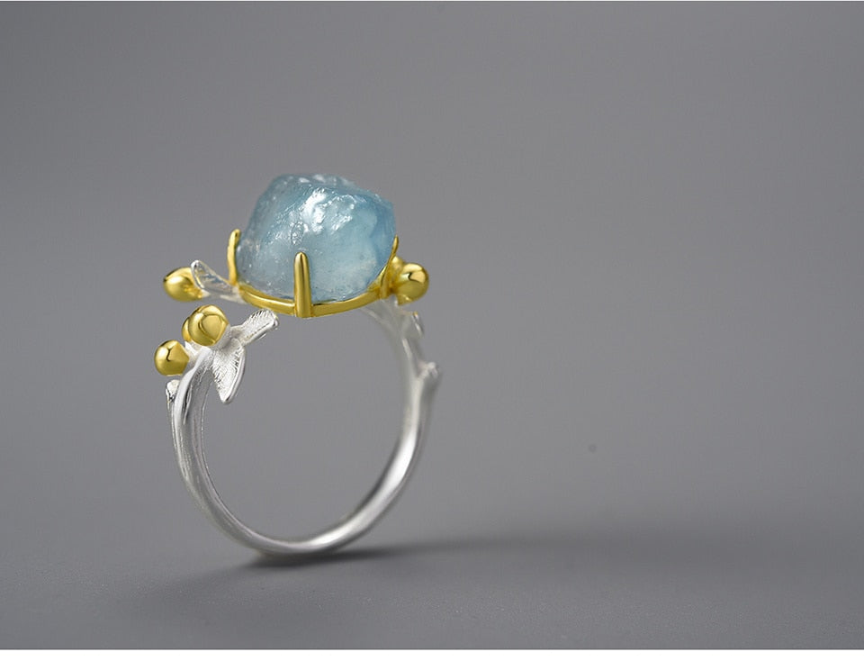 Gemstone Flower Ring