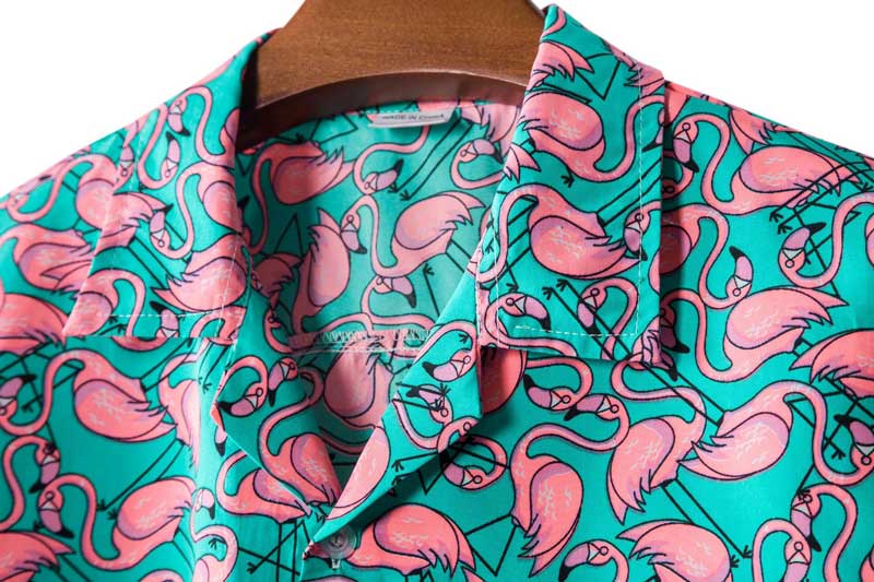 Flamingo Print Summer Shirt