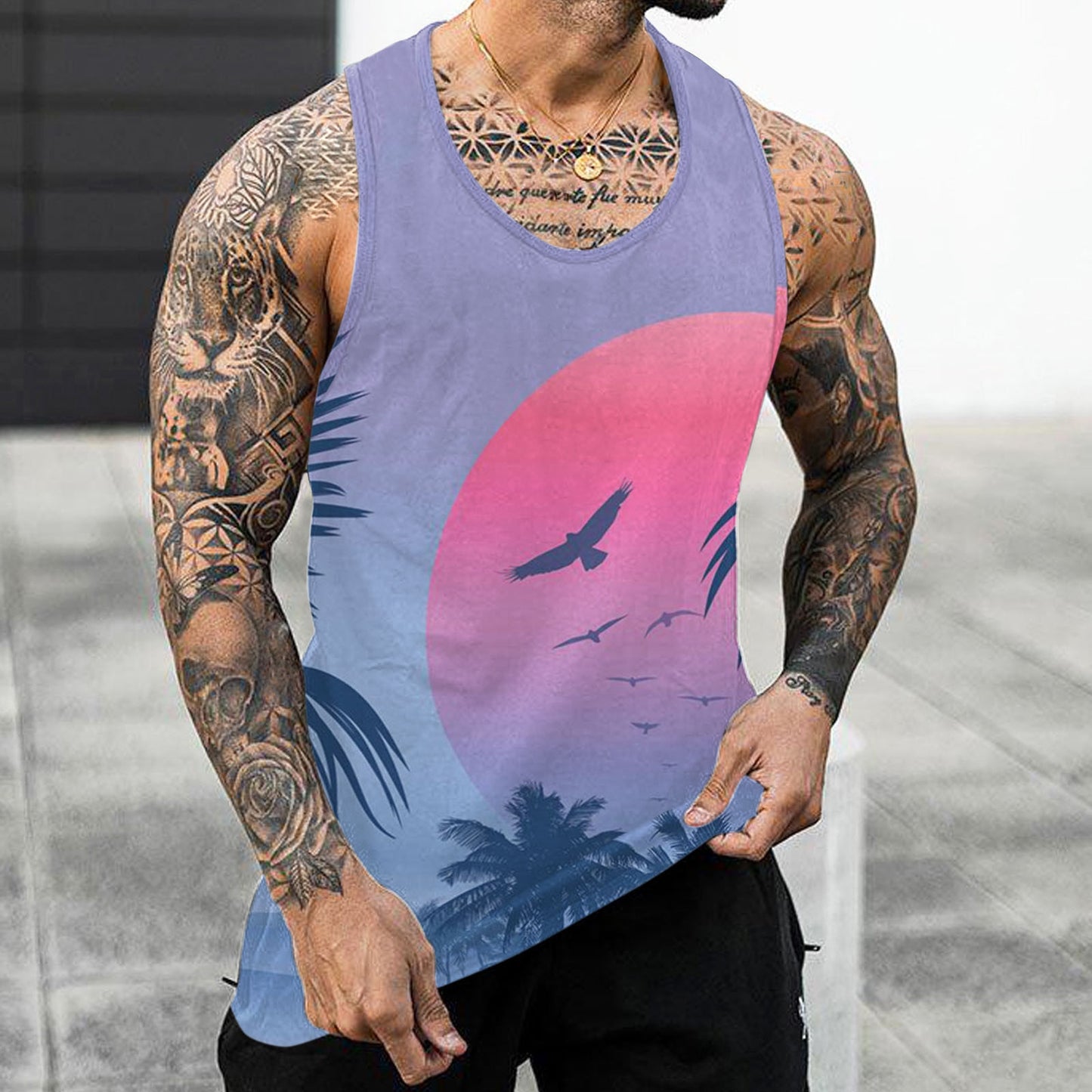 Palm Tree Tank Tops
