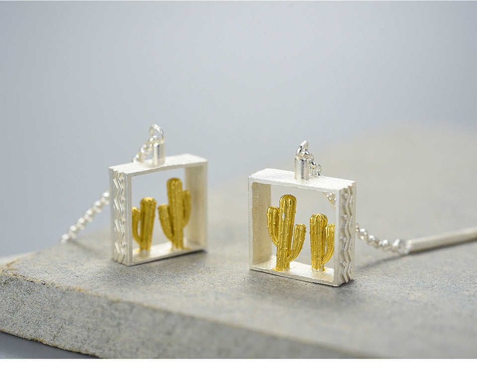 Cactus Dangle Earrings