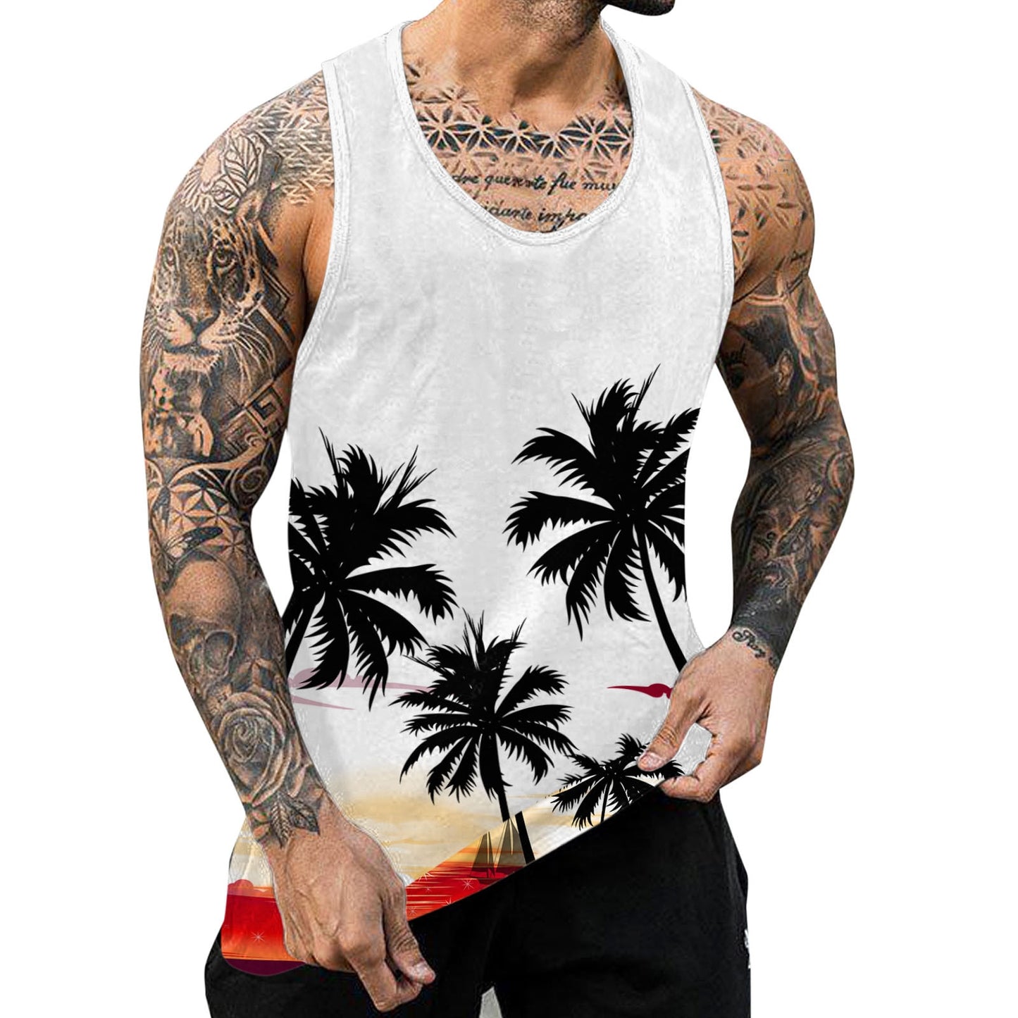 Palm Tree Tank Tops
