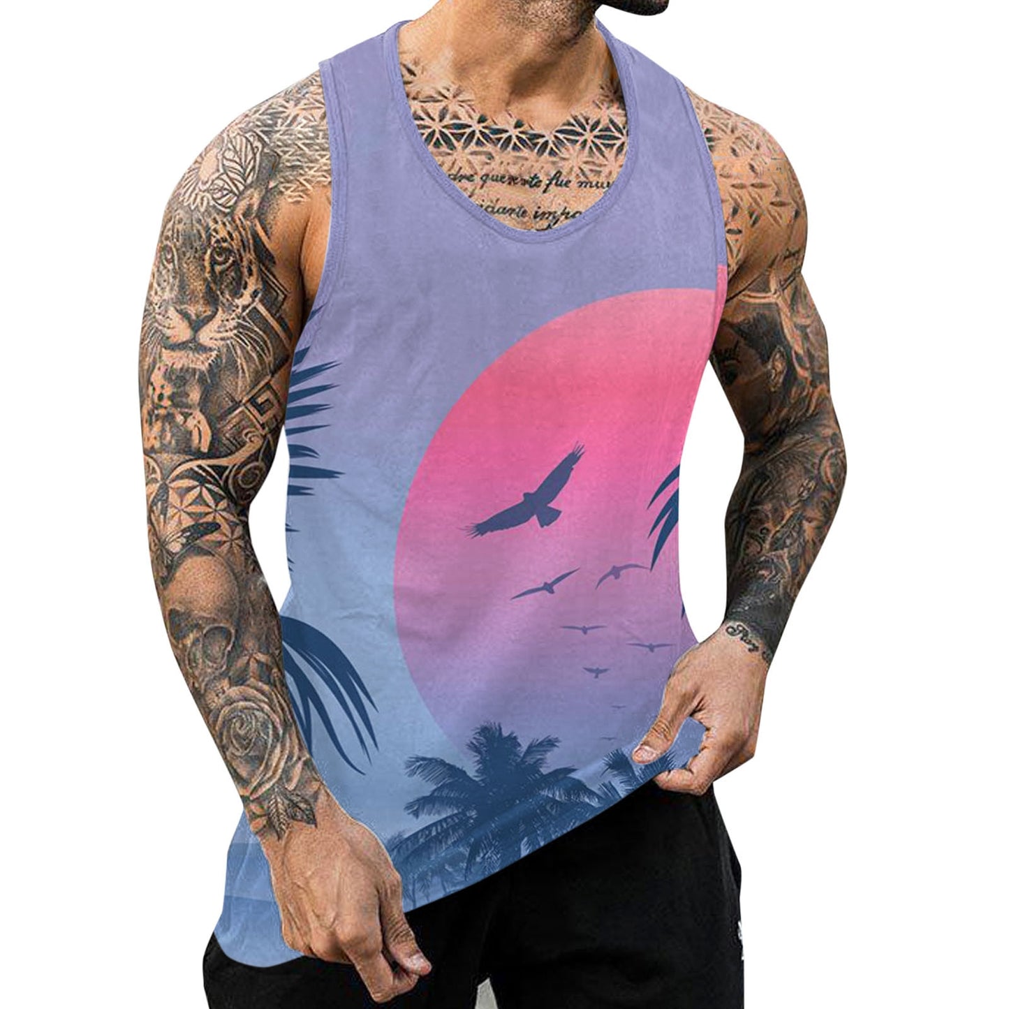 Palm Tree Tank Tops