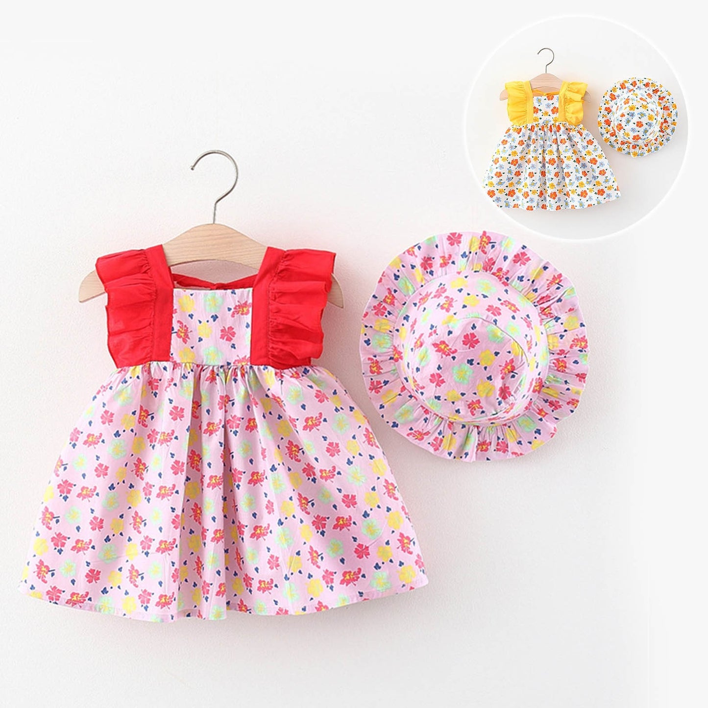 Hibiscus Summer Dress+Hat