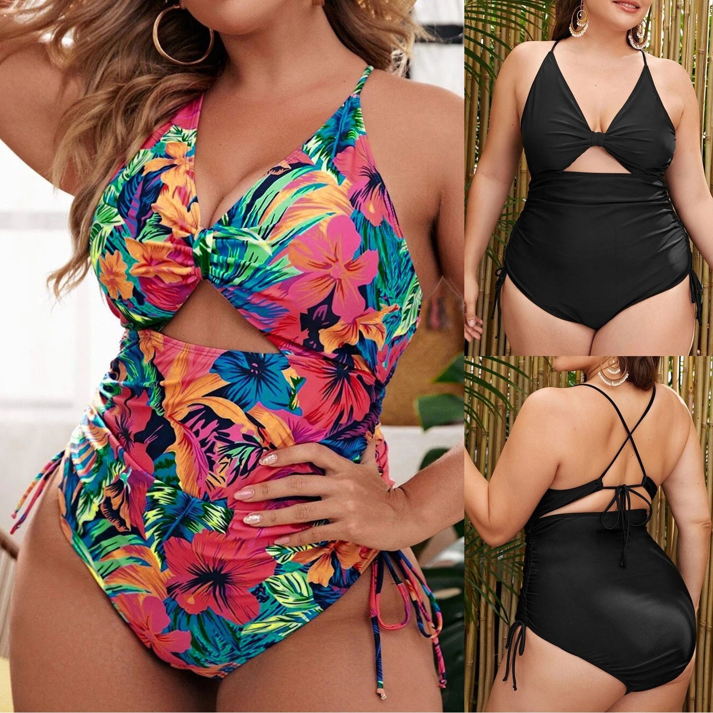 Plus Size One-Piece Swimsuit