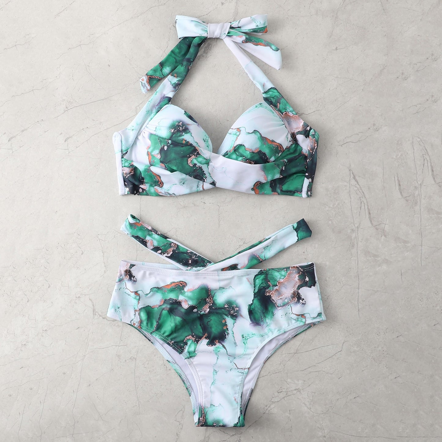 Marble Print Swimsuit