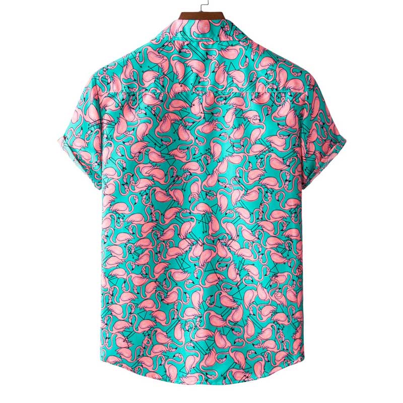 Flamingo Print Summer Shirt