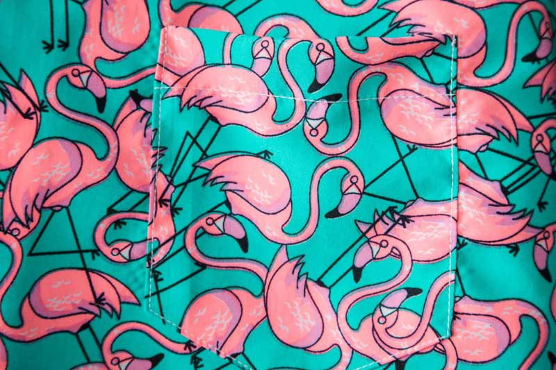 Flamingo Print Summer Shirt