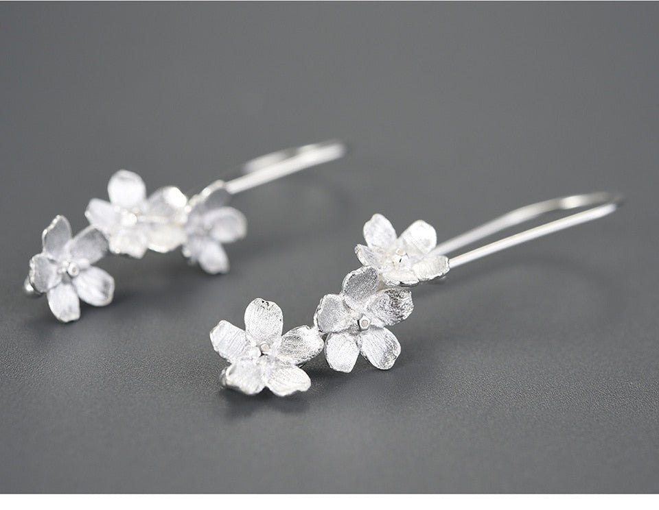 Forget-me-not Flower Drop Earrings