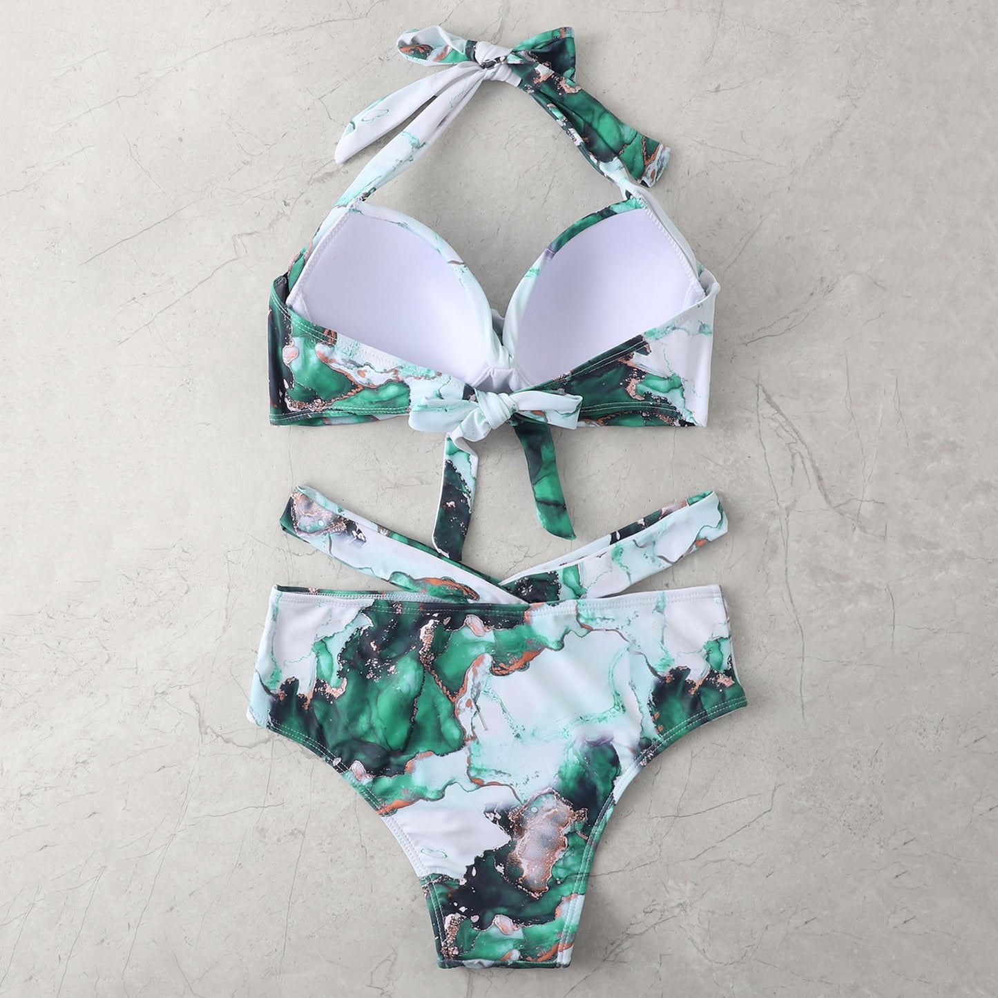 Marble Print Swimsuit