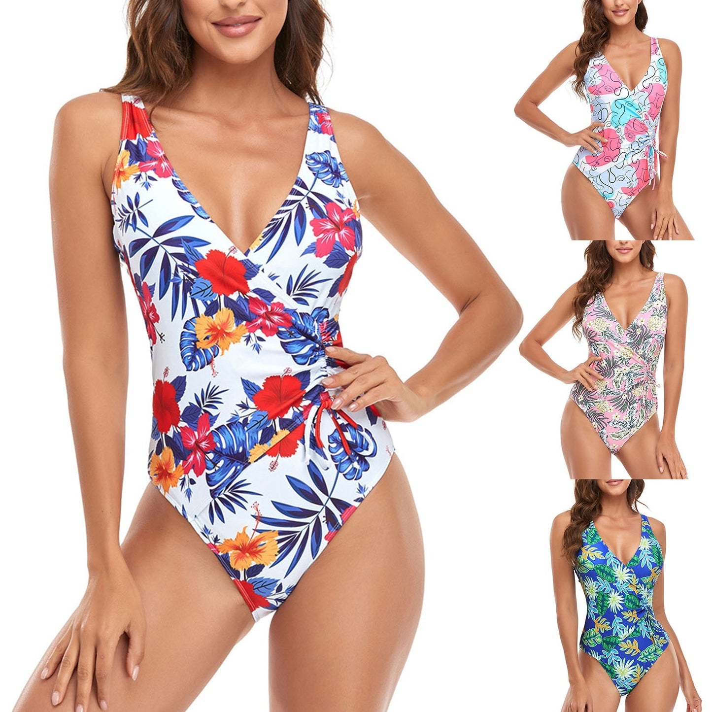 One Piece Floral Swimsuit