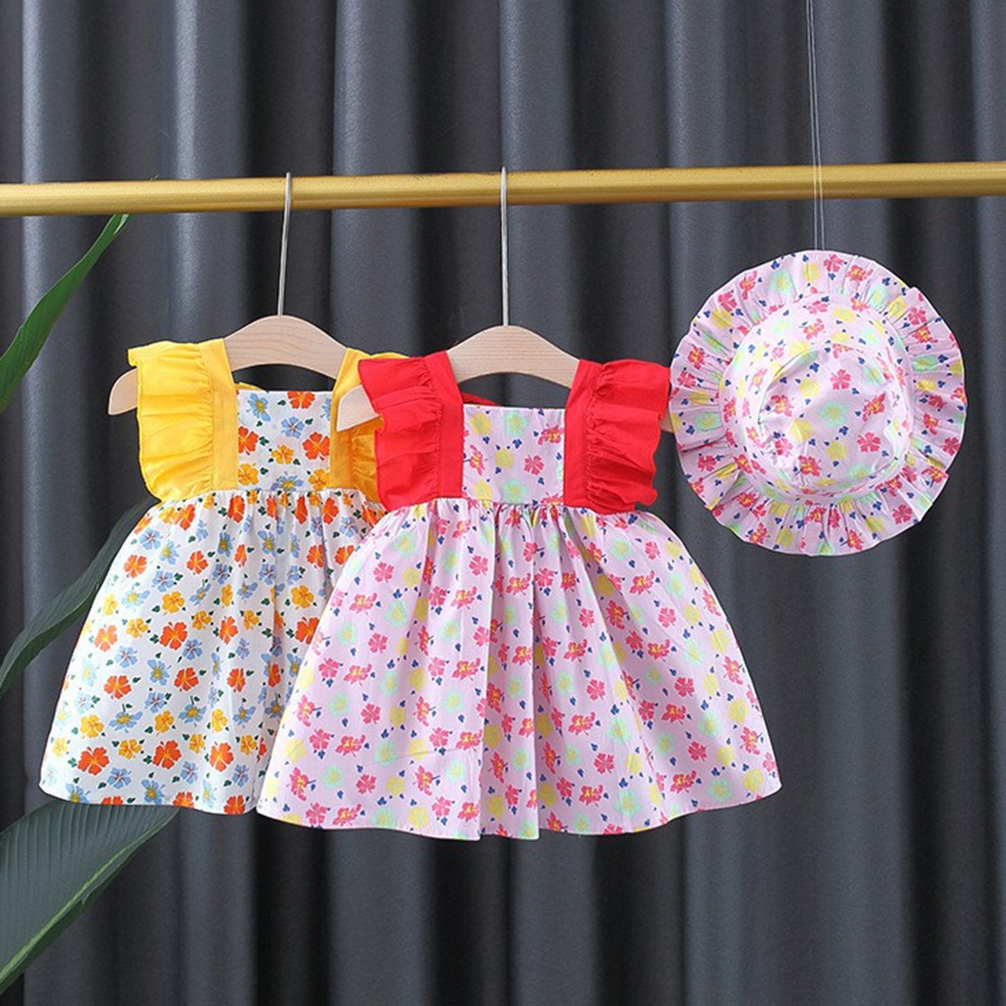 Hibiscus Summer Dress+Hat