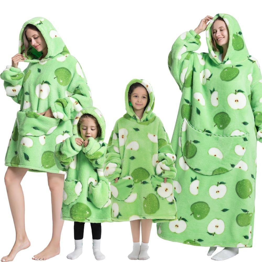 Blanket Hoodie - Apples