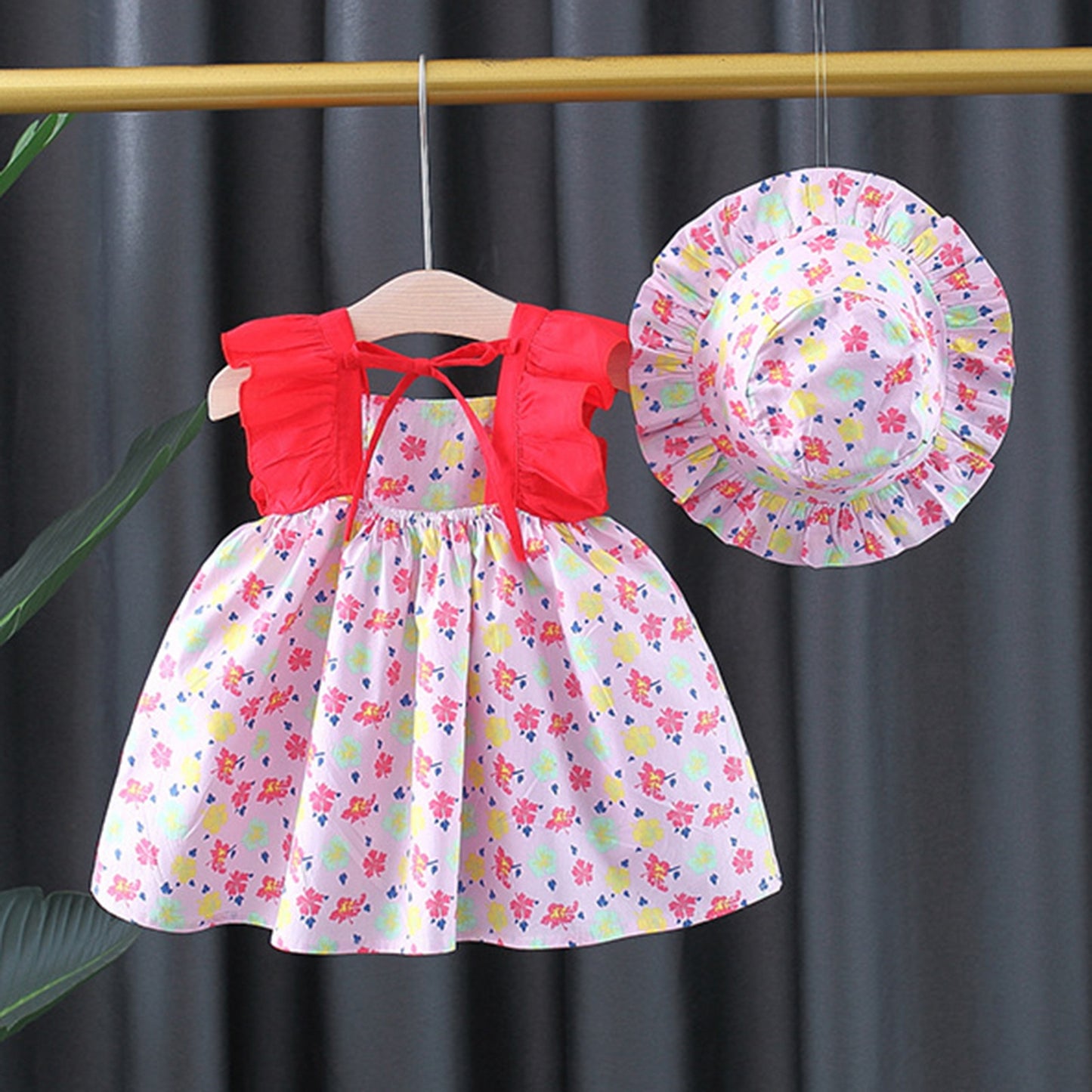 Hibiscus Summer Dress+Hat
