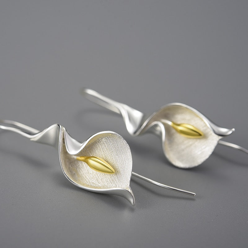 Calla Lily Drop Earrings