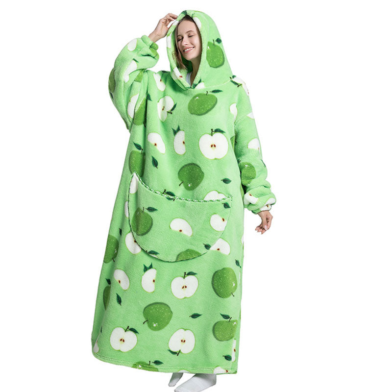 Blanket Hoodie - Apples
