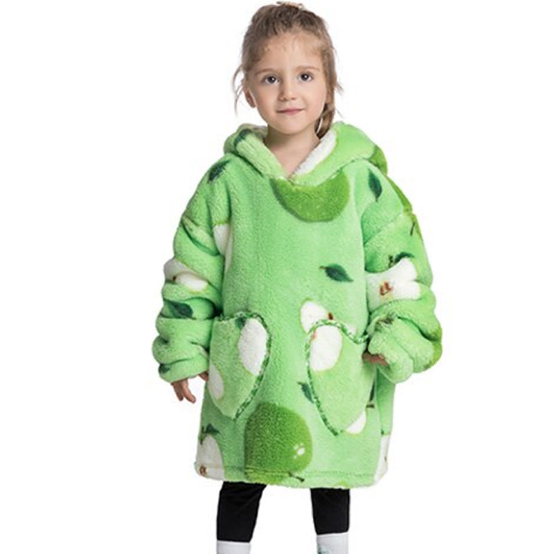 Blanket Hoodie - Apples