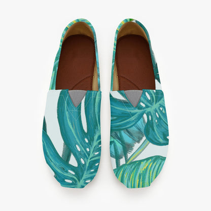 Slip-On Canvas Shoes-Teal