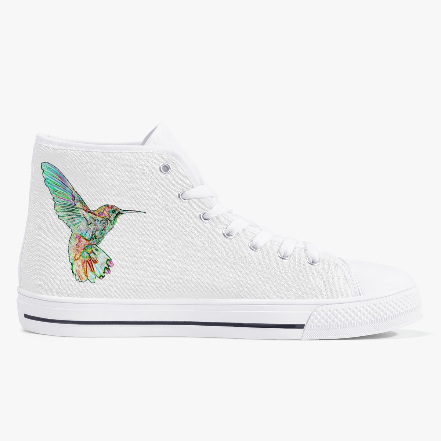 Hummingbird High-Top Canvas Shoes