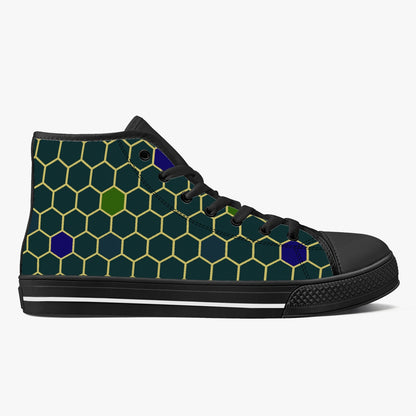 Hip to the Hive High-Top Canvas Shoes - Green