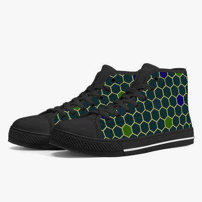 Hip to the Hive High-Top Canvas Shoes - Green