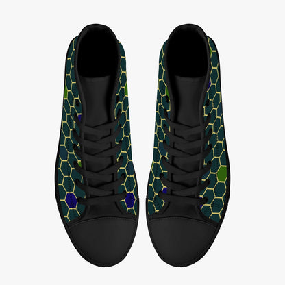 Hip to the Hive High-Top Canvas Shoes - Green