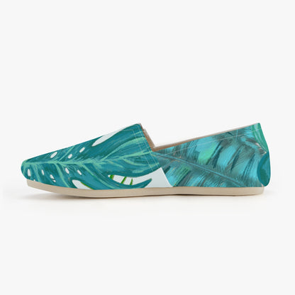 Slip-On Canvas Shoes-Teal