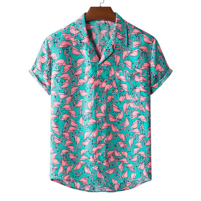 Flamingo Print Summer Shirt