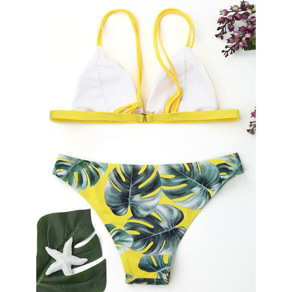 Leaf Print Bikini